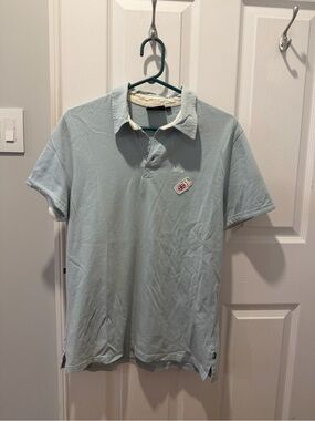 Austin MINI powder blue polo shirt